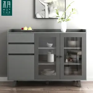 | طاولة بوفيه منزلي خشبي بتصميم عصري