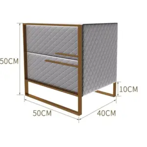 | طاولة سرير جانبية بتصميم ايطالي على طراز الدايموند