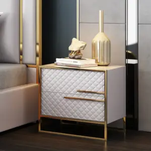 | طاولة سرير جانبية بتصميم ايطالي على طراز الدايموند