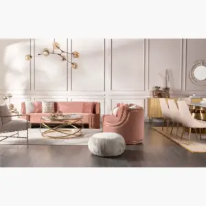 طاولة قهوة دائرية بتصميم ملتف وسطح زجاجي