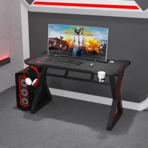 | طاولة كمبيوتر قيمنق علي شكل حرف اكس مميزة