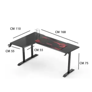 طاولة كمبيوتر قيمنق منحنية بتصميم رائع 3 | طاولة كمبيوتر قيمنق منحنية بتصميم رائع