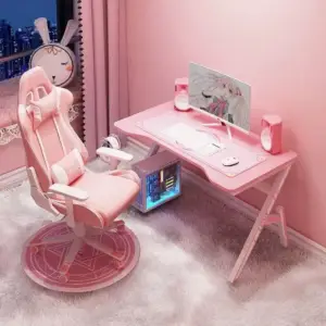 | طاولة كمبيوتر للفتايات بتصميم مميز