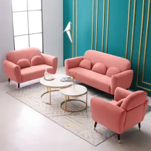 طقم كنب جلوس مخملي بعدة ألوان