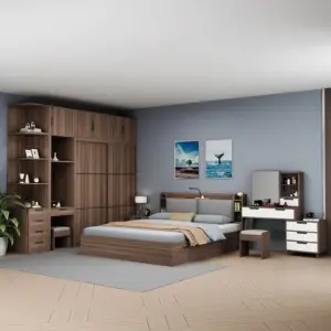 | غرفة نوم مودرن متكاملة بتصميم عملي وأنيق