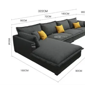 | كنبة زاوية من تصميم حديث