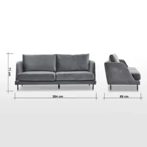 | كنب مخملي بتصميم مريح و مميز