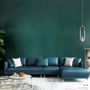 | كنب زاويه جلد بتصميم إيطالي