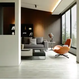 كرسي جلد متحرك فاخر