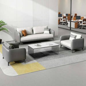 طقم كنب من الجلد الفاخر