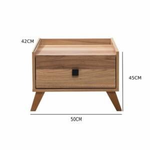 | كومودينة خشبي فاتح من ام دي اف