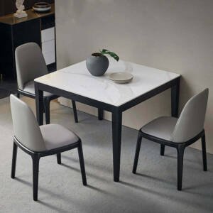 | طاولة طعام رخام مربعة