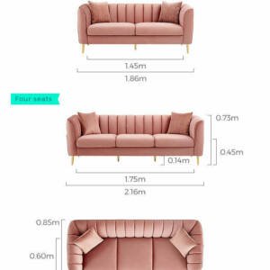 | كنب مودرن مخملي فاخر