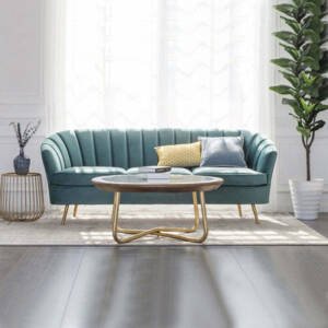 كنب مودرن مخملي وارجل معدنية