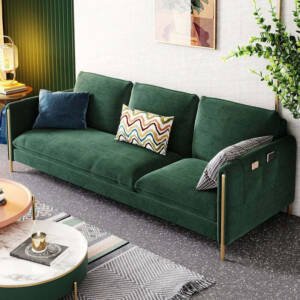 | كنب مودرن من القماش و الارجل المعدنية