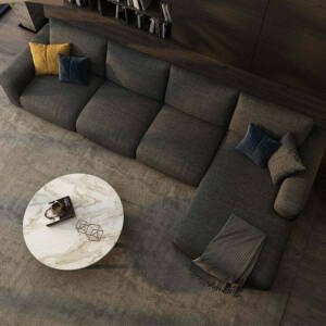 | كنب زاويه قماش فاخرة