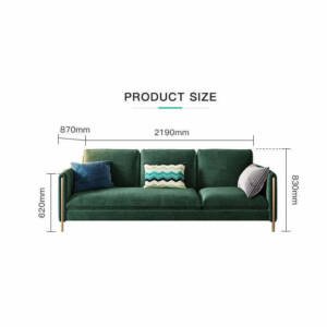 | كنب مودرن من القماش و الارجل المعدنية