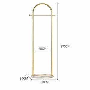 | علاقة ملابس بقاعدة رخام
