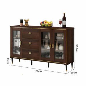 | كوفي كورنر بني خشبي بادرج