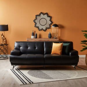 | كنب جلد صناعي من سبنسر