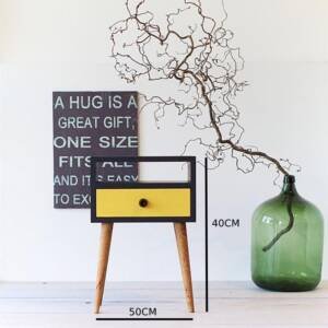 | كومودينة بدرج و رف مفتوح من ام دي اف