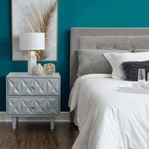 | كومودينة 2 ادرج رمادي فاتح