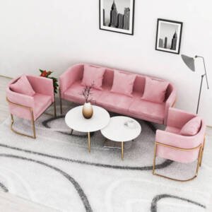 اريكة مخملية مميزة التصميم