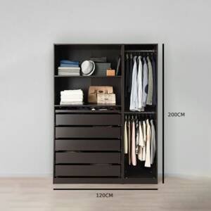 | دولاب ب 5 ادرج و وحدتبن تخزين مع علاقة ملابس