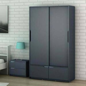 | دولاب ازرق خشبي باب