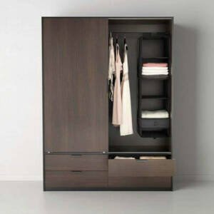 دولاب ملابس مع 4 ادرج و باب منزلق 4 | دولاب ملابس مع 4 ادرج و باب منزلق