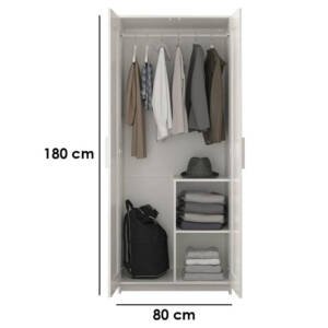 | دولاب بتصميم بسيط ابيض