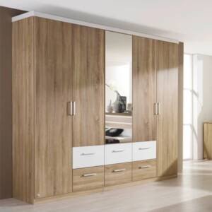 | دولاب من ارفف متعددة مع علاقات ملابس و وحدات تخزين