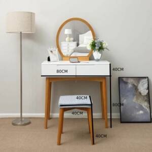 | تسريحة مع كرسي من خشب ام دي اف عصري