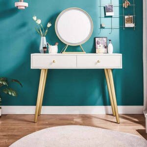 | طاولة زينه للمكياج مزودة بمرآة مضاءة