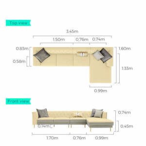 | كنب مودرن جلد بتصميم راقي