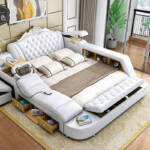 الرئيسية 56 سرير نوم فاخر جلد بتصميم 2024