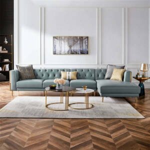 | كنب مودرن جلد بتصميم راقي