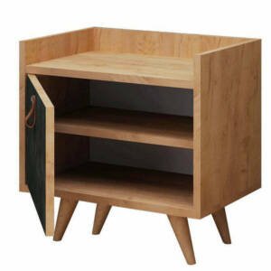 | كومودينة خشبي فاتح في اسود