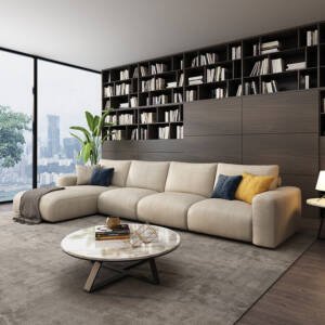 | كنب زاويه قماش فاخرة