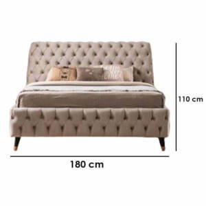 | سرير من خشب طبيعي