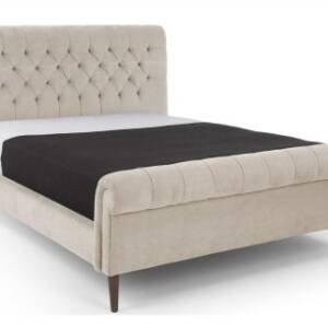 | سرير من الخشب الطبيعي فاخر