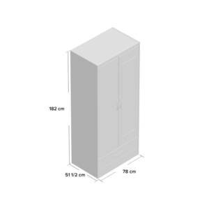 | دولاب بدرج و علاقة ملابس بمراه