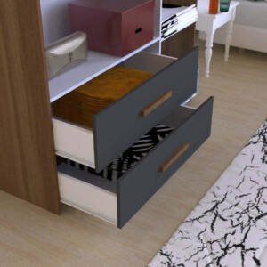 | دولاب ملابس يتكون من وحدتين تخزين