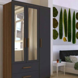 | دولاب يتكون من وحدتين تخزين و مراه