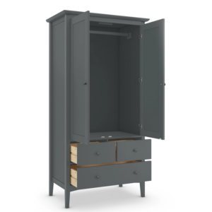 | دولاب يتكون من وحدة تخزين علاقة ملابس مع 3 أدراج سفلية