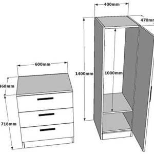 | دولاب يتكون من 3 أدراج و وحدة تخزين