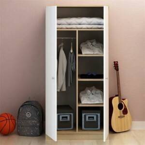 | دولاب مكون من 4 أرفف و علاقة ملابس