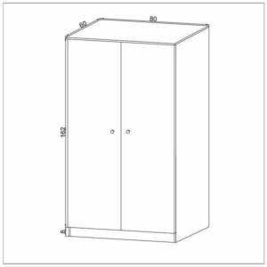 | دولاب مكون من 4 أرفف و علاقة ملابس