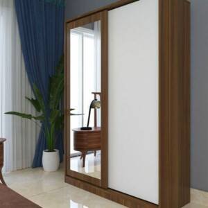 | دولاب مكون من ارفف و ادرج مع علاقة ملابس