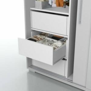 | دولاب من ارفف و علاقة ملابس و ادرج